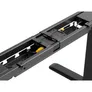 EQUIP 650805 ERGO Elektrisches-Sitz-Steh-Tischgestell, Doppelmotor, Schwarz