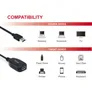 EQUIP 133347 Aktive USB 3.0 Verlängerungskabel, M/F, 10m, 5Gbps, Schwarz