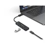 EQUIP 128959 4-Port-USB-3.2 Gen 1-Hub und Adapter für USB-C