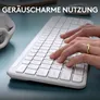 Logitech MK950 Signature Slim Combo Pale Grey - Kabelloses Tastaturkombination