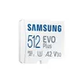 Samsung Evo Plus (2024) 512 GB microSDXC Speicherkarte (160 MB/s, Class 10, U3)