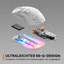 SteelSeries Aerox 3 Kabellose Snow Onyx Gaming Maus mit AquaBarrier™