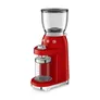 SMEG CGF11RDEU 50s Style Kaffeemühle Rot