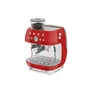 SMEG EGF03RDEU 50s Style Siebträgermaschine mit Kaffeemühle Rot