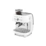 SMEG EGF03WHEU 50s Style Siebträgermaschine mit Kaffeemühle Weiß