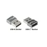 Good Connections Adapter USB 2.0 Stecker A an USB-C Buchse 5 Stk. Aluminium grau