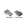 Good Connections Adapter USB 2.0 Stecker A an USB-C Buchse 2 Stk. Aluminium grau