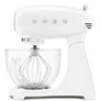 SMEG SMF13WHEU 50s Style Küchenmaschine Full-Color Weiß, Glasschüssel