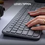 Logitech Signature Slim K950 Graphite - US (Qwerty) - Kabellose Tastatur inkl. Logi Bolt