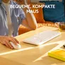 Logitech MK295 Silent Kabellose Maus-Tastaturkombination Weiß