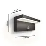 Philips Outdoor Ultra-Efficient Bustan Wandleuchte 3.8W, Bewegungssensor anthraz