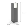 Philips Outdoor Ultra-Efficient Arbour Sockelleuchte 3.8W, 2700 Kelvin anthrazit