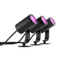Philips Hue White & Color Ambiance Lily Spot Outdoor schwarz • 3er Pack + Bridge
