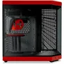 HYTE Y70 Zweikammer ATX Midi Tower Gaming Gehäuse Rot mit Glasfenster
