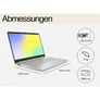 HP 15,6" FHD Laptop silber R3-5300U 8GB/512GB SSD Win11 15s-eq2436ng