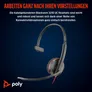 Poly Blackwire 3210 Monaural USB-C Headset +USB-C/A Adapter (Bulk)