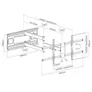 EQUIP 650327 43"-80" Neig-/schwenkbare TV-Wandmontagehalterung, 43 bis 80 Zoll
