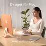 Logitech Wave Keys for Mac Off-White DE-Layout - Kabellose ergonomische Tastatur