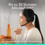 Logitech Zone 300 Headset Schwarz - Kabelloses Headset für Home Office & Büro