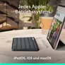 Logitech Keys-To-Go 2 for Mac, Graphite - mobile kabellose Tastatur für iPad und Mac