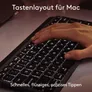Logitech MX Keys Mini for Mac, Space Grey - Multi-Device-Tastatur für macOS und iPadOS