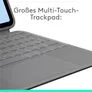 Logitech Combo Touch Tastatur-Case Grau für iPad Air 11" (M2), DE-Layout
