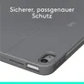Logitech Combo Touch Tastatur-Case Grau für iPad Air 11" (M2), DE-Layout