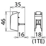 Dehn Stiftanschlussklemme z. V-Verdrahtung a. Überspannungsschutzgeräten -25mm²