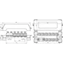 Dehn Potentialausgleichschiene K 12 10x 2,5-95mm²/Rd 10mm 1x Fl 30x4mm