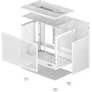 DeepCool CH160 weiß Mini Tower Gehäuse Mini-ITX Glasfenster