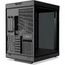 HYTE Y70 Touch Infinite Pitch Black ATX Midi Tower Gaming Gehäuse schwarz Seitenfenster