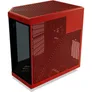 HYTE Y70 Touch Infinite Black Cherry ATX Midi Tower Gaming Gehäuse rot/schwarz Seitenfenster