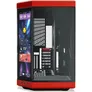 HYTE Y70 Touch Infinite Black Cherry ATX Midi Tower Gaming Gehäuse rot/schwarz Seitenfenster