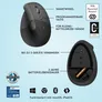 Logitech Lift Vertical Graphite - Ergonomische Kabellose Maus (Rechtshänder)