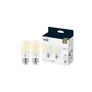 WiZ 60W E27 Standardform Filament Clear (TW) Doppelpack