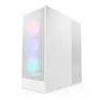 NZXT H7 Flow White RGB (2024) Midi Tower ATX Gaming Gehäuse weiß mit Glasfenster
