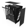 NZXT H7 Flow Black (2024) Midi Tower ATX Gaming Gehäuse schwarz mit Glasfenster