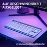 Logitech G515 Lightspeed TKL, Tactile-Switches, Weiß - Kabellose Gaming Tastatur