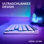 Logitech G515 Lightspeed TKL, Tactile-Switches, Weiß - Kabellose Gaming Tastatur