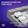Logitech G515 Lightspeed TKL, Tactile-Switches, Weiß - Kabellose Gaming Tastatur