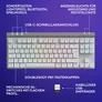 Logitech G515 Lightspeed TKL, Tactile-Switches, Weiß - Kabellose Gaming Tastatur