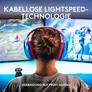 Logitech G435 Blau/ Himbeerfarbe - Kabelloses LIGHTSPEED Gaming-Headset