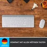 Logitech MK470 Kabellose Maus-Tastaturkombination Weiß