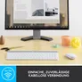 Logitech MK470 Kabellose Maus-Tastaturkombination Weiß