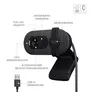 Logitech Brio 100 Full HD-Webcam Graphite - inkl. Beleuchtungskorrektur