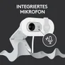 Logitech Brio 100 Full HD-Webcam Off-White - inkl. Beleuchtungskorrektur