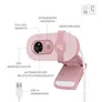 Logitech Brio 100 Full HD-Webcam Rosé - inkl. Beleuchtungskorrektur